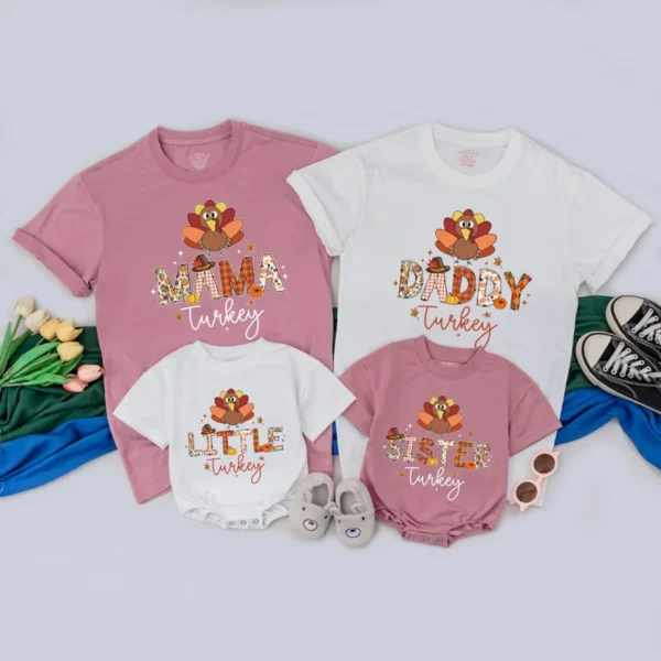 Personalized Birthday Family T-Shirt, Airplane Theme, Matching Outfit, Cotton/Spandex Blend