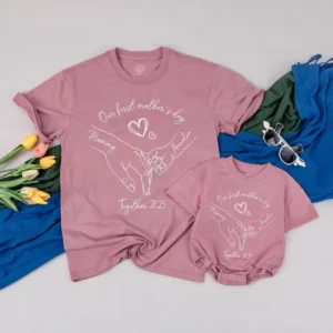 Personalized Easter Bunny Sweatshirt - Family Matching Set - Custom Mama & Mini Bunny - Cotton Blend - Sizes Newborn to Adult