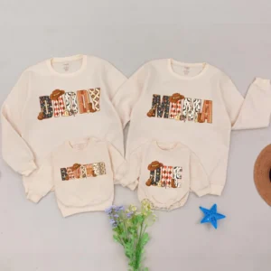 Personalized Easter Bunny Sweatshirt, Family Matching Sweater, Custom Romper, Mama and Me Outfit