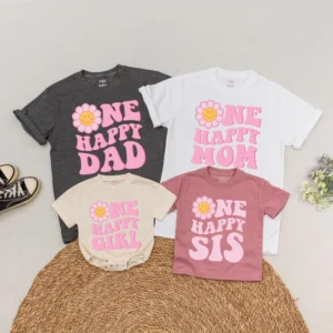 Personalized Family Pumpkin T-Shirts: Matching Outfits for Fall, Thanksgiving, Birthday, Unisex Cotton Blend