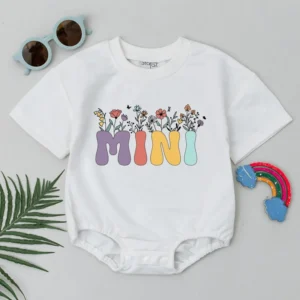 Personalized First Mother's Day Shirt, Custom Photo Mommy & Me Outfit, Tee Gift for New Mom and Baby, Cotton Blend, Various Sizes