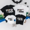 Personalized Halloween Family T-Shirt - Custom Spooky Matching Outfit - Cotton Blend - All Sizes