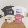 Personalized Happy Camper Family T-Shirt - Matching Camping Birthday Tee - Custom Camp Shirts