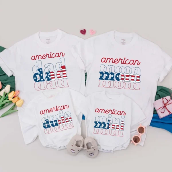 Personalized Happy Camper Family T-Shirt - Matching Camping Birthday Tee - Custom Camp Shirts