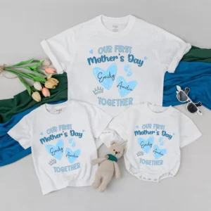 Personalized Happy Face Birthday Outfit Matching Family Tees, Custom Sizes & Styles, Cotton Blend