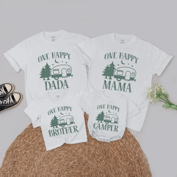 Personalized Pink Bow Birthday Family T-Shirts - Matching Outfit - Custom Print - Cotton Blend