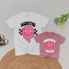 Personalized Red White & One Birthday Matching T-Shirts - Patriotic Family Outfits - Independence Day Clothes - Cotton/Spandex Blend