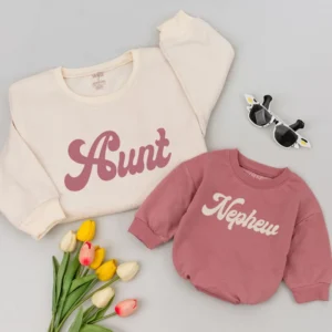 Personalized Reindeer Christmas Outfit: Matching Family Shirts, Holiday Apparel, Unisex, Cotton Blend