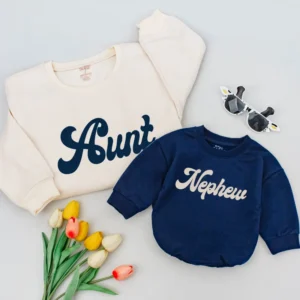 Personalized Reindeer Christmas Outfit: Matching Family Shirts, Holiday Apparel, Unisex, Cotton Blend