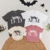 Personalized Spooky Family Matching T-Shirts - Halloween Birthday Outfits - Custom Clothes