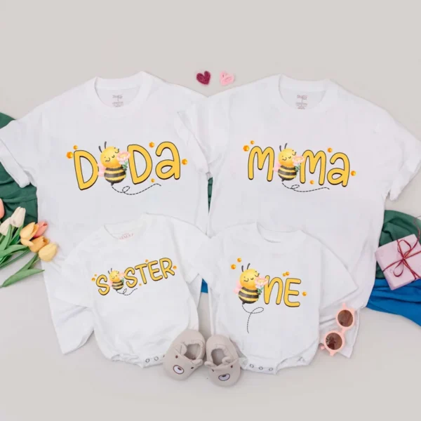Personalized Surf Birthday Family T-Shirt - Summer Party Tee - Custom Design - Cotton Blend