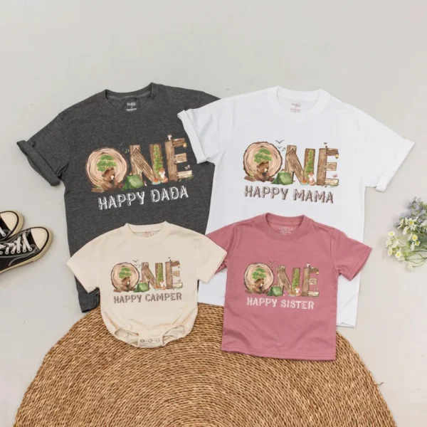 Personalized Surf Birthday Family T-Shirt, Summer Party Tee, Matching Family Summer Gifts, Cotton/Spandex Blend