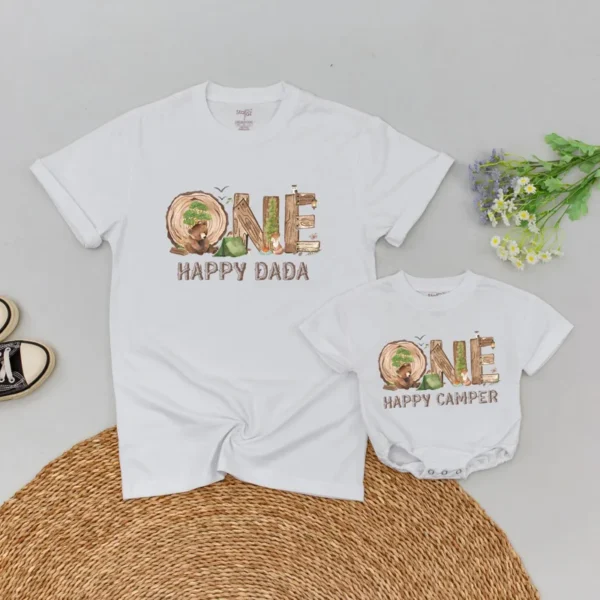 Personalized Surf Birthday Family T-Shirt, Summer Party Tee, Matching Family Summer Gifts, Cotton/Spandex Blend