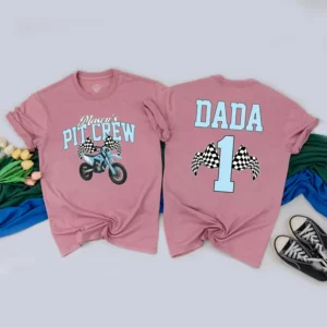 Pink Bow Birthday Family T-Shirt - Personalized Matching Outfit - Cotton Blend - Various Sizes
